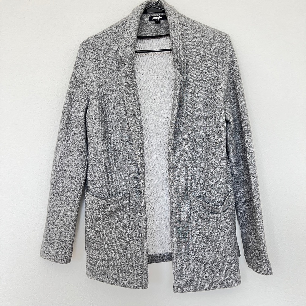 Jennyfer Women’s Blazer Color Gray Size Medium For Casual‎